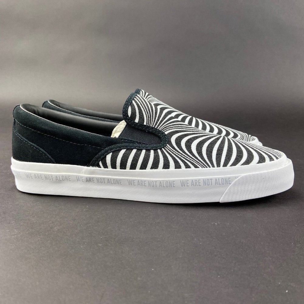 Converse Men's One Star CC Black White Slip On Shoes 165386C Sizes 9 - 13 M